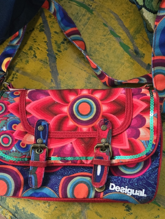 Desigual Handbags - Desigual Pink Floral Crossbody Bag